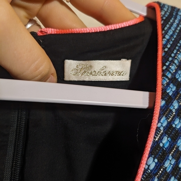 Shoshanna neon tweed Liasa chevron dress - Picture 11 of 13